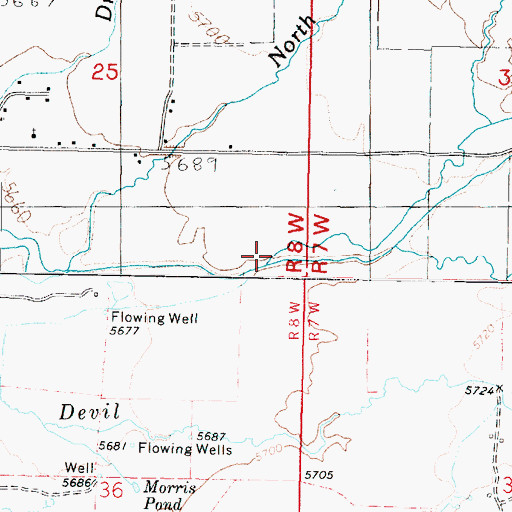 Topographic Map of Big Slough, UT