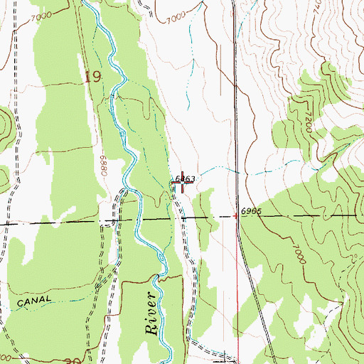 Topographic Map of Big Tom Hollow, UT