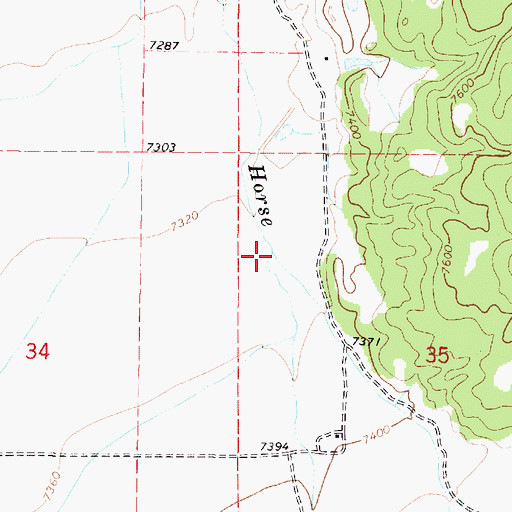 Topographic Map of Birch Creek, UT