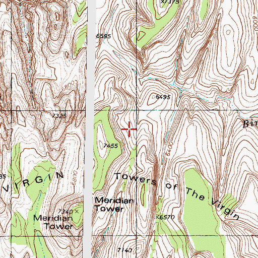 Topographic Map of Birch Creek, UT