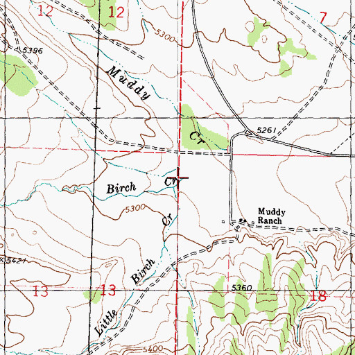 Topographic Map of Birch Creek, UT