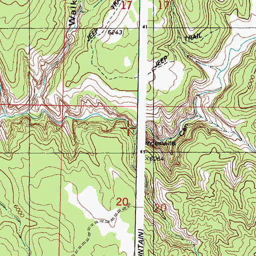 Topographic Map of Birch Hollow, UT