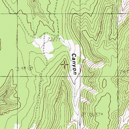 Topographic Map of Bishop Spring, UT