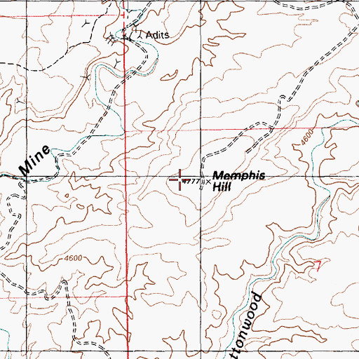 Topographic Map of Black Ape Mine, UT