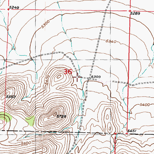 Topographic Map of Black Canyon, UT