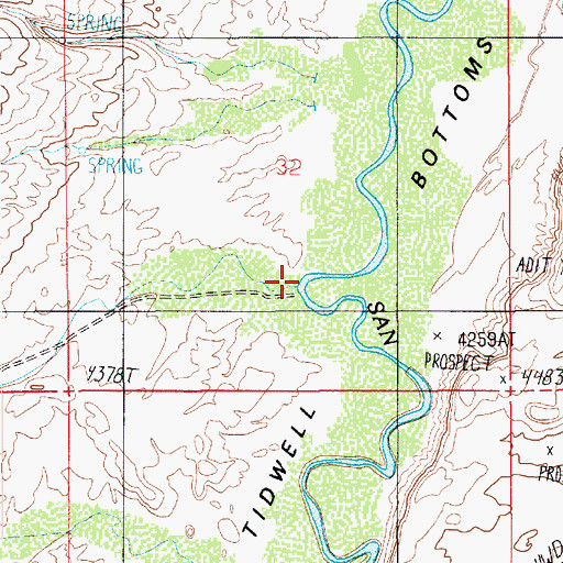 Topographic Map of Black Dragon Wash, UT