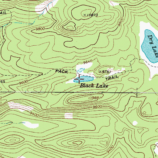 Topographic Map of Black Lake, UT