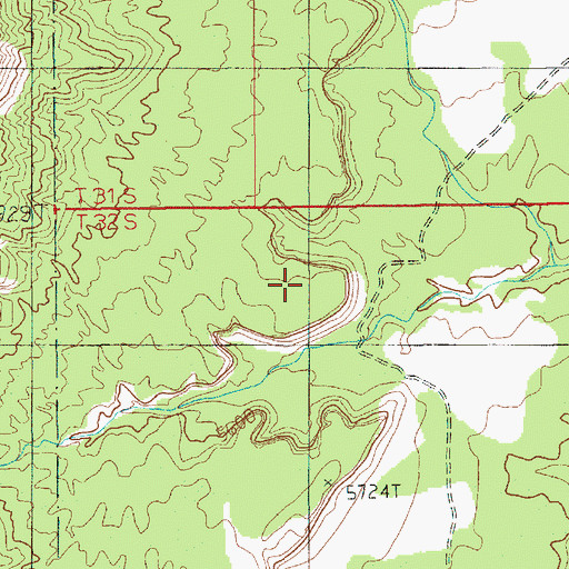 Topographic Map of Black Ledge, UT