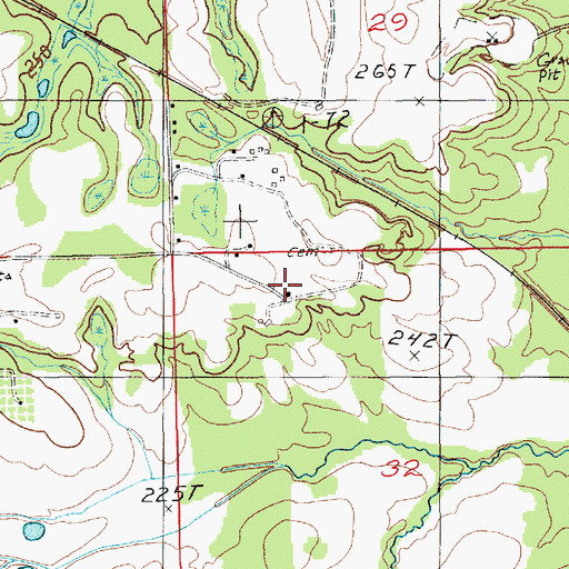 Topographic Map of Glory Hill Church, AL