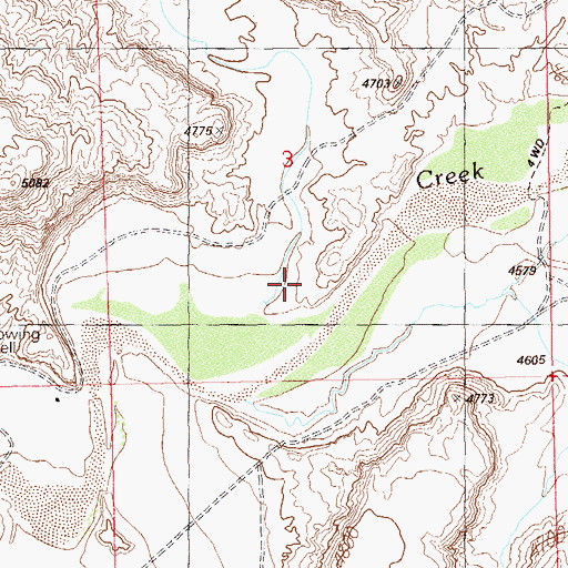 Topographic Map of Black Rock Canyon, UT