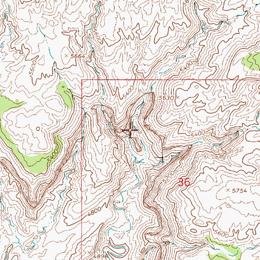Topographic Map of Blackburn Canyon, UT