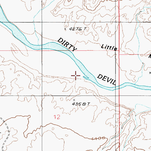 Topographic Map of Blackburn Draw, UT