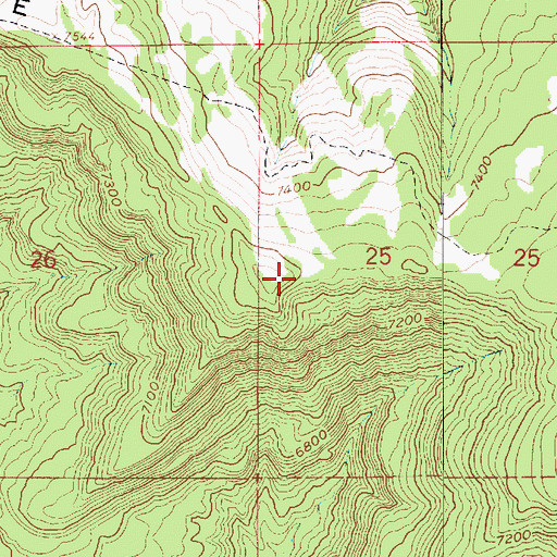 Topographic Map of Blacktail Ridge, UT