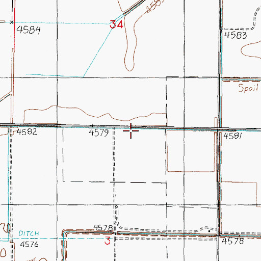 Topographic Map of Bliss Canal, UT