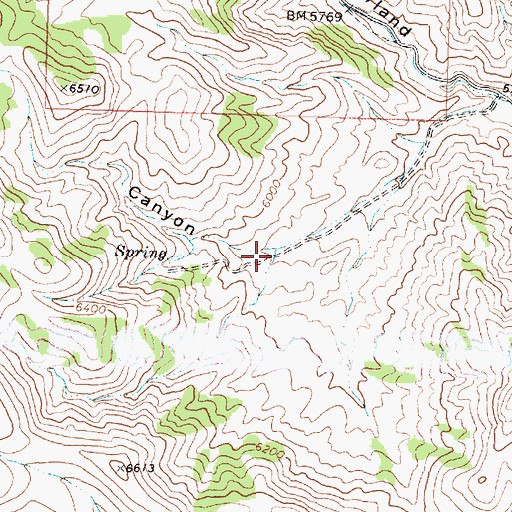 Topographic Map of Blood Canyon, UT