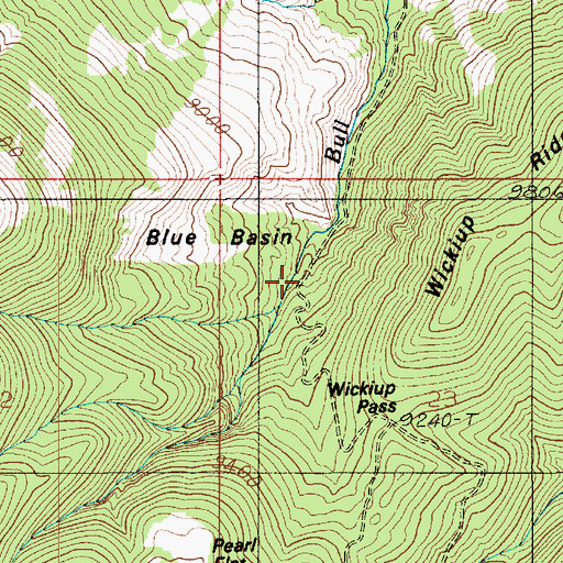 Topographic Map of Blue Basin, UT