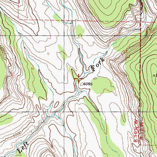 Topographic Map of Blue Creek, UT