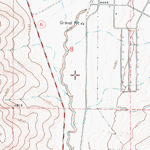 Topographic Map of Blue Creek Valley, UT