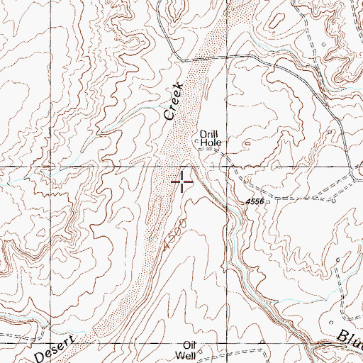 Topographic Map of Blue Hogan Wash, UT