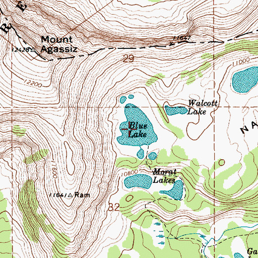 Topographic Map of Blue Lake, UT