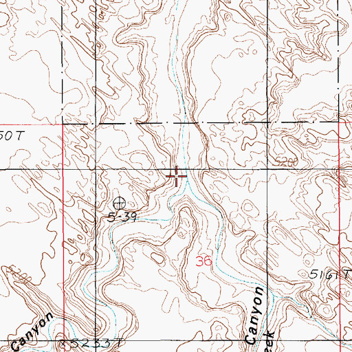 Topographic Map of Bluejohn Canyon, UT