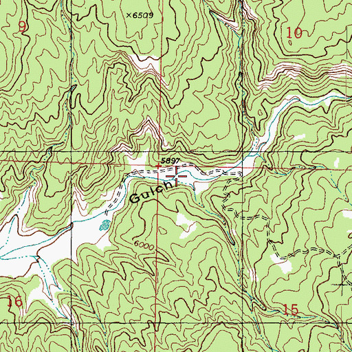 Topographic Map of Bob Creek, UT