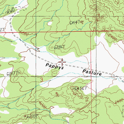 Topographic Map of Bobbys Hole, UT