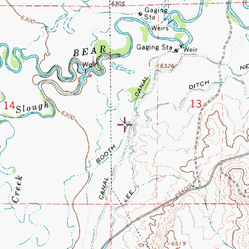 Topographic Map of Booth Canal, UT