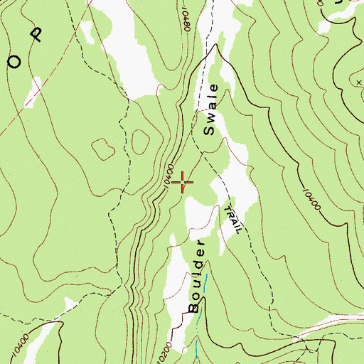 Topographic Map of Boulder Swale, UT