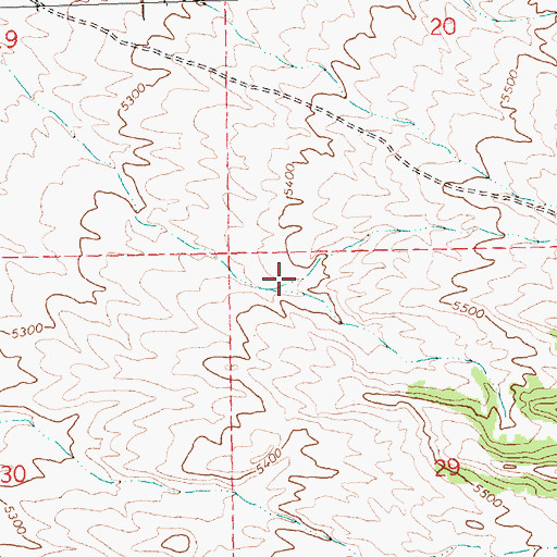 Topographic Map of Box Canyon, UT