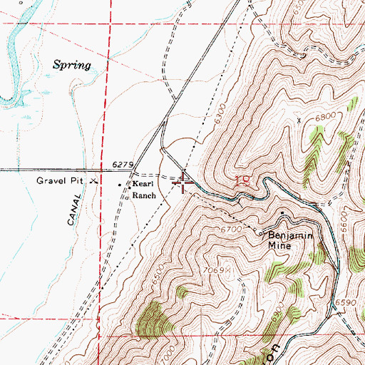 Topographic Map of Brazier Canyon, UT