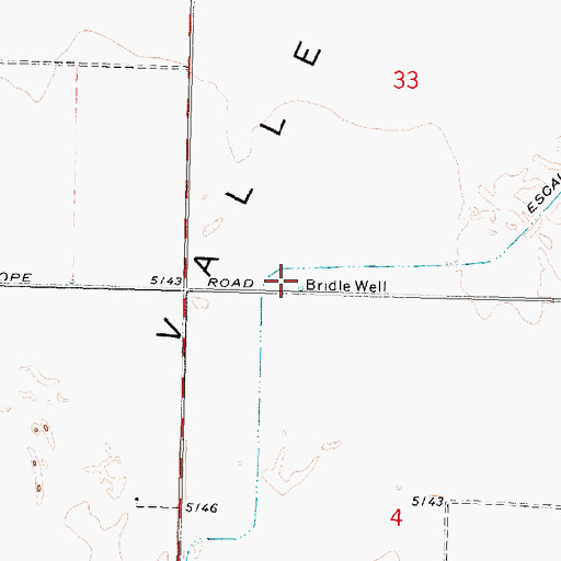 Topographic Map of Bridle Well, UT