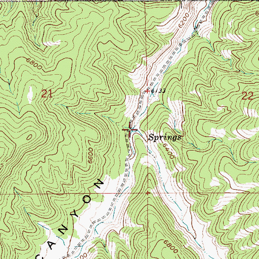 Topographic Map of Britt Canyon, UT