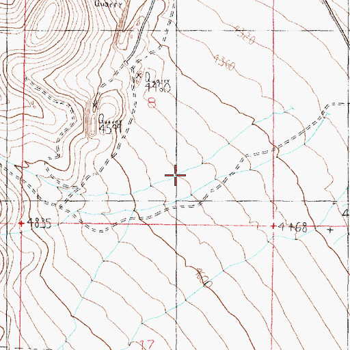 Topographic Map of Broad Canyon, UT