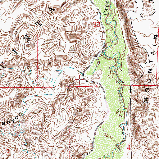 Topographic Map of Brown Canyon, UT