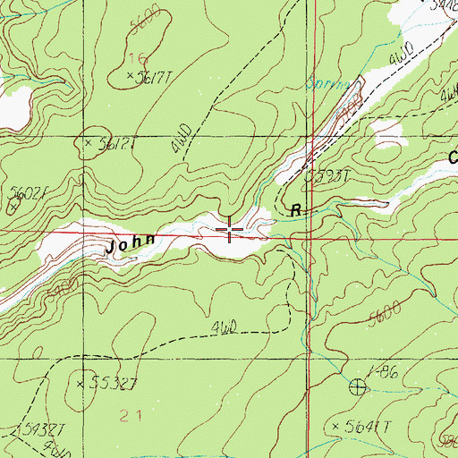 Topographic Map of Brown Canyon, UT