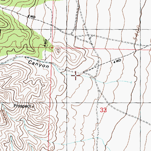 Topographic Map of Brownfield Canyon, UT