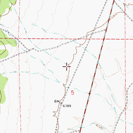 Topographic Map of Browns Canyon, UT