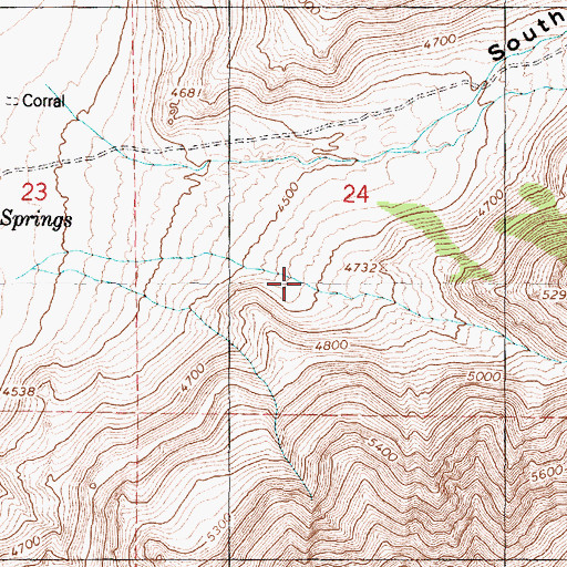 Topographic Map of Brushy Canyon, UT