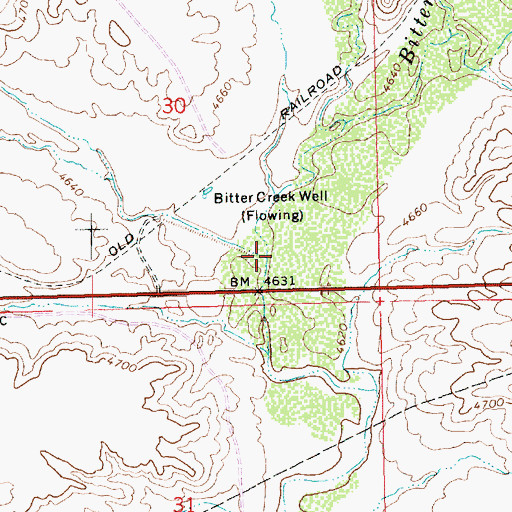 Topographic Map of Bryson Wash, UT
