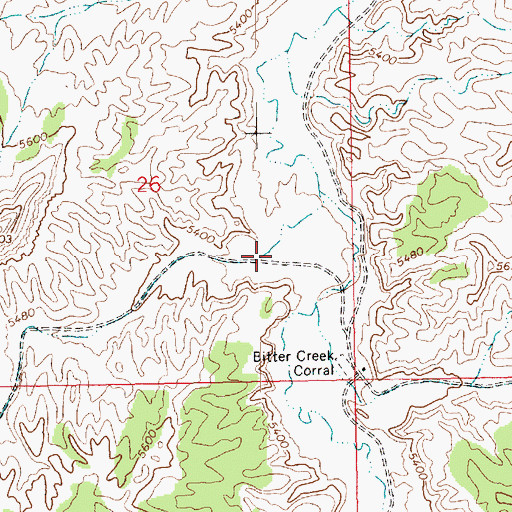 Topographic Map of Buck Camp Canyon, UT