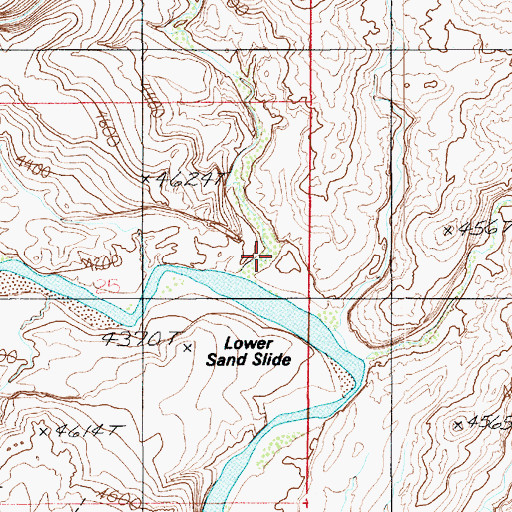Topographic Map of Buck Canyon, UT