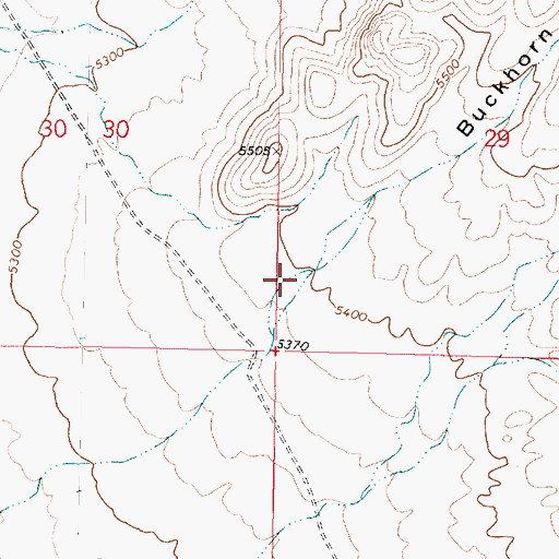 Topographic Map of Buckhorn Canyon, UT