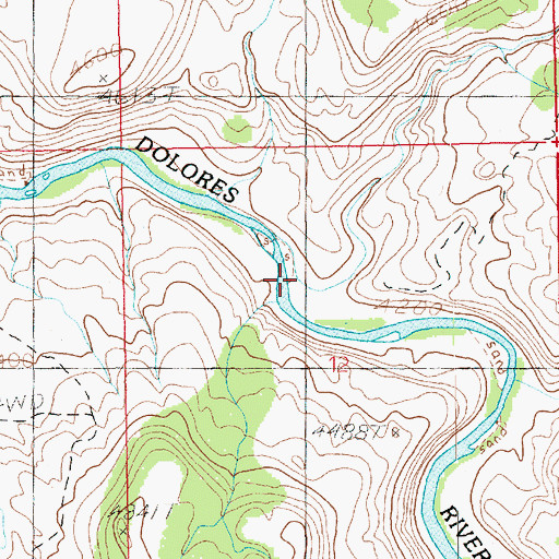 Topographic Map of Buckhorn Draw, UT