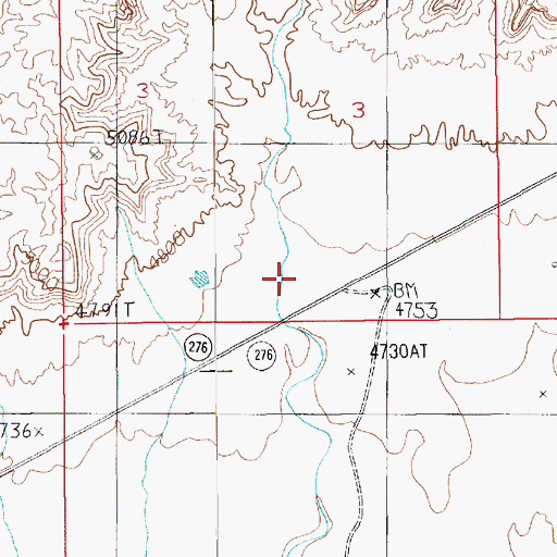Topographic Map of Buckley Lake, UT