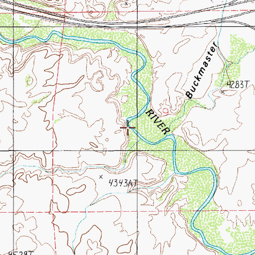 Topographic Map of Buckmaster Draw, UT