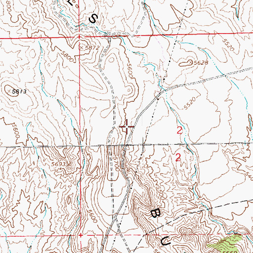 Topographic Map of Buckskin Hills, UT