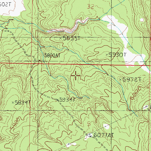 Topographic Map of Buckskin Mountain, UT