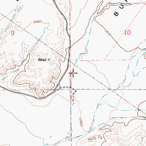 Topographic Map of Buffalo Hollow, UT