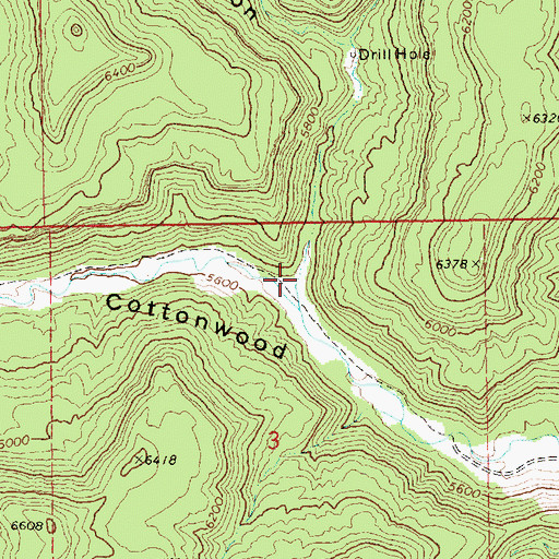 Topographic Map of Bull Canyon, UT